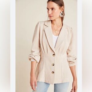Anthropologie NWT Current Air Courtney Corduroy Blazer Size S
